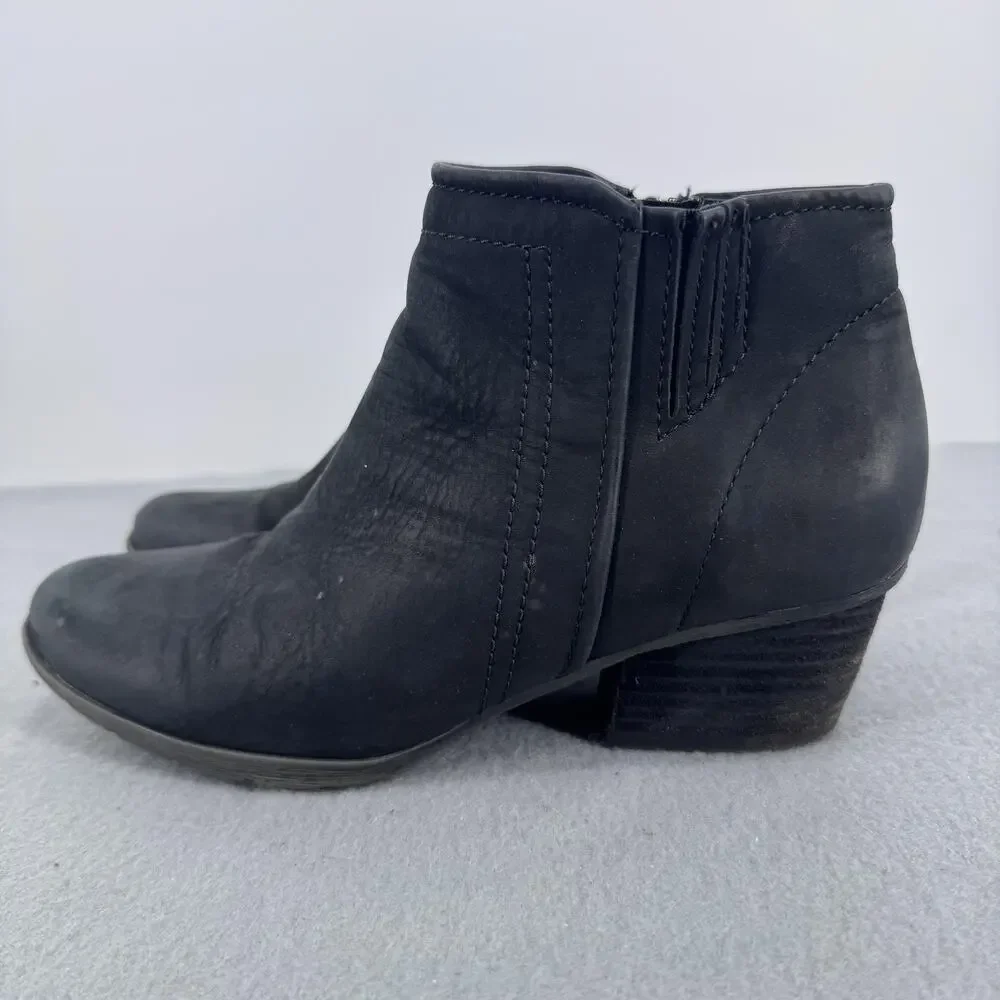 Blondo Waterproof Bootie Boots Womens Size 9‎ Black Nubuck Ankle B4935 017
